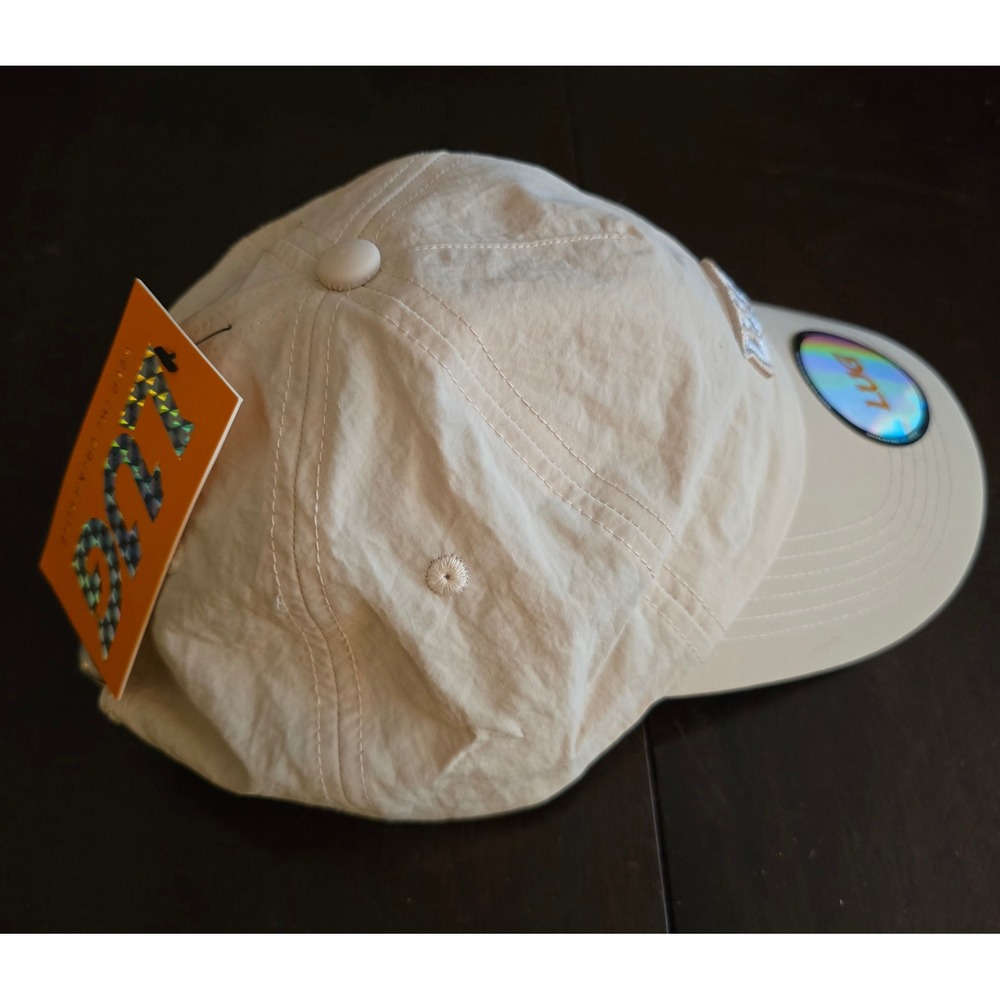 NWT LUG Beige Cream Embroidered Logo Baseball Cap Keep The Dream Alive - Picture 5 of 6